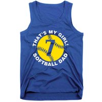 ThatS My #7 Softball Dad FatherS Day Fast Pitch Fan Meaningful Gift Tank Top