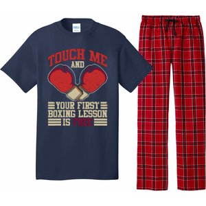 Touch Me And Your First Boxing Lesson Is Free Boxing Day Pajama Set