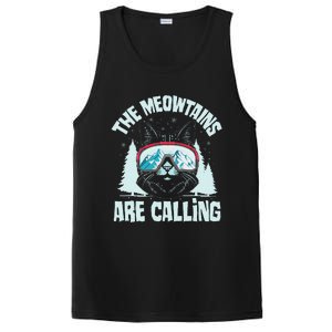 The Meowtains Are Calling Cat Ski Adventure PosiCharge Competitor Tank