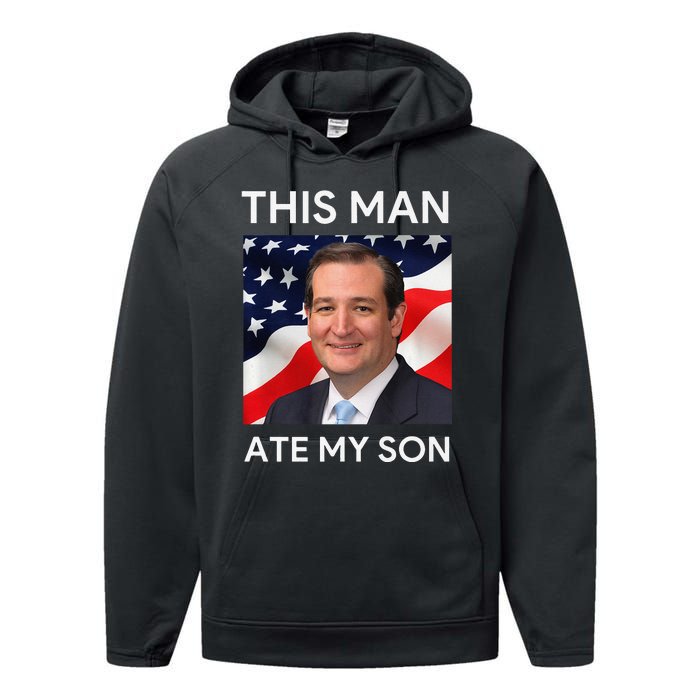 This Man Ate My Son Premium Performance Fleece Hoodie