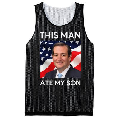 This Man Ate My Son Premium Mesh Reversible Basketball Jersey Tank