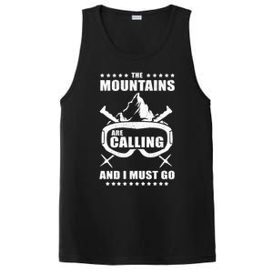 The Mountains Are Calling I Must Go! To Ski Gift PosiCharge Competitor Tank