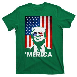 Trump Merica American Flag Murica Patriotic T-Shirt