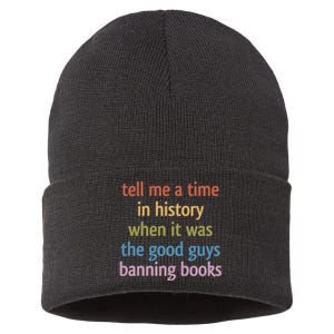 Tell Me A Time In History When It Was The Good Guys Banning Books Sustainable Knit Beanie