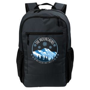 The Mountains Are Calling And I Must Go Outdoor Hiking Gift Daily Commute Backpack