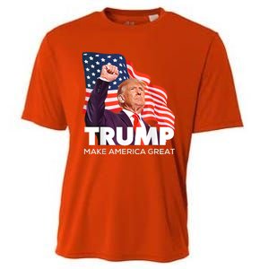 Trump Make America Great Republican President Patriot Usa 24 Cooling Performance Crew T-Shirt