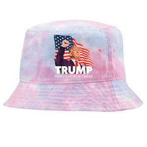 Trump Make America Great Republican President Patriot Usa 24 Tie-Dyed Bucket Hat