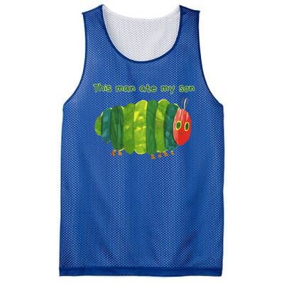 This Man Ate My Son Hungry Caterpillar Mesh Reversible Basketball Jersey Tank