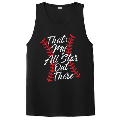 Thats My All Star Out There Baseball Laces Mom Mama Cute PosiCharge Competitor Tank