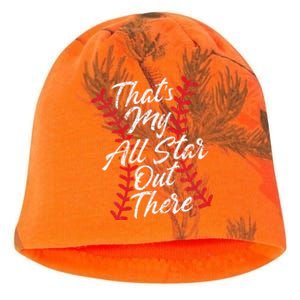 Thats My All Star Out There Baseball Laces Mom Mama Cute Kati - Camo Knit Beanie