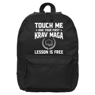 Touch Me And Your First Krav Maga Lesson Is Free 16 in Basic Backpack