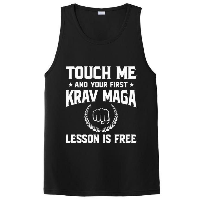 Touch Me And Your First Krav Maga Lesson Is Free PosiCharge Competitor Tank