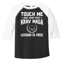 Touch Me And Your First Krav Maga Lesson Is Free Toddler Fine Jersey T-Shirt