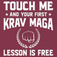 Touch Me And Your First Krav Maga Lesson Is Free 16oz Travel Tumbler