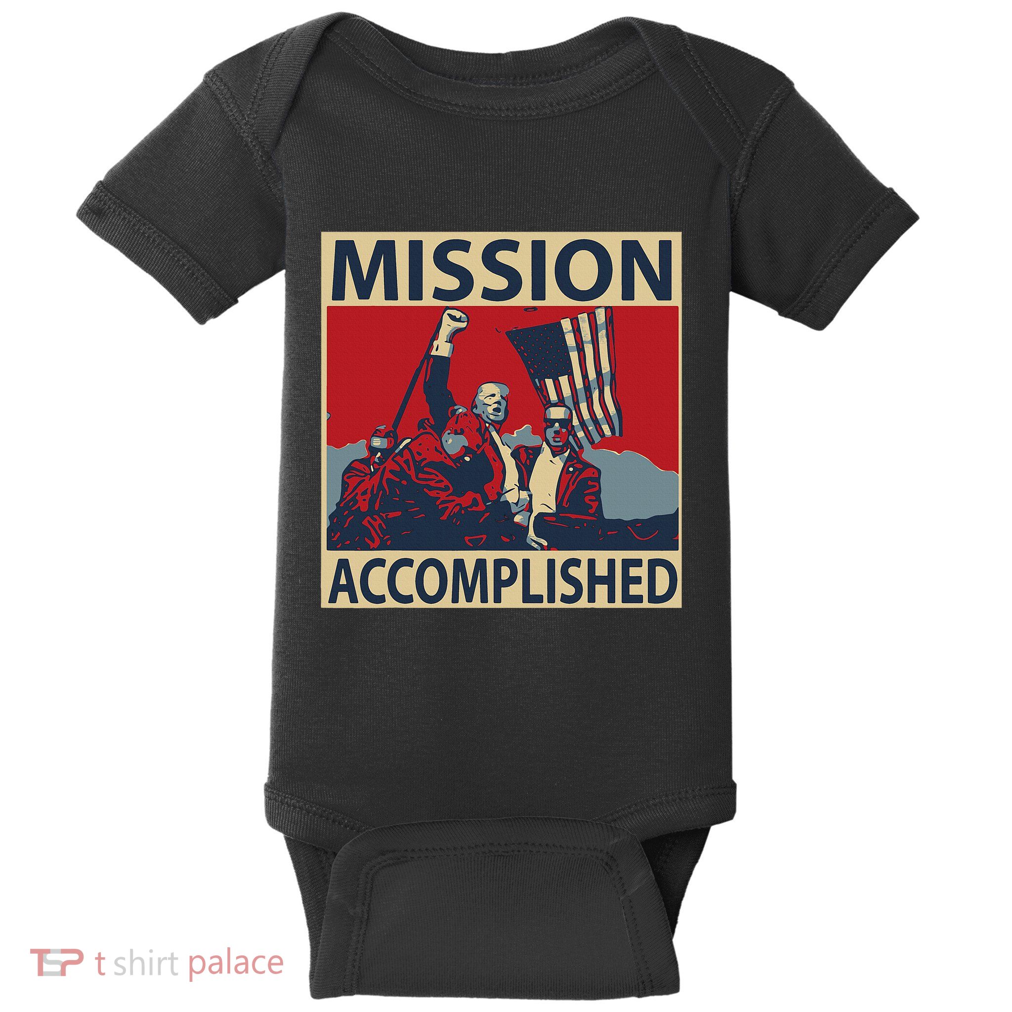 Trump Mission Accomplished Baby Bodysuit