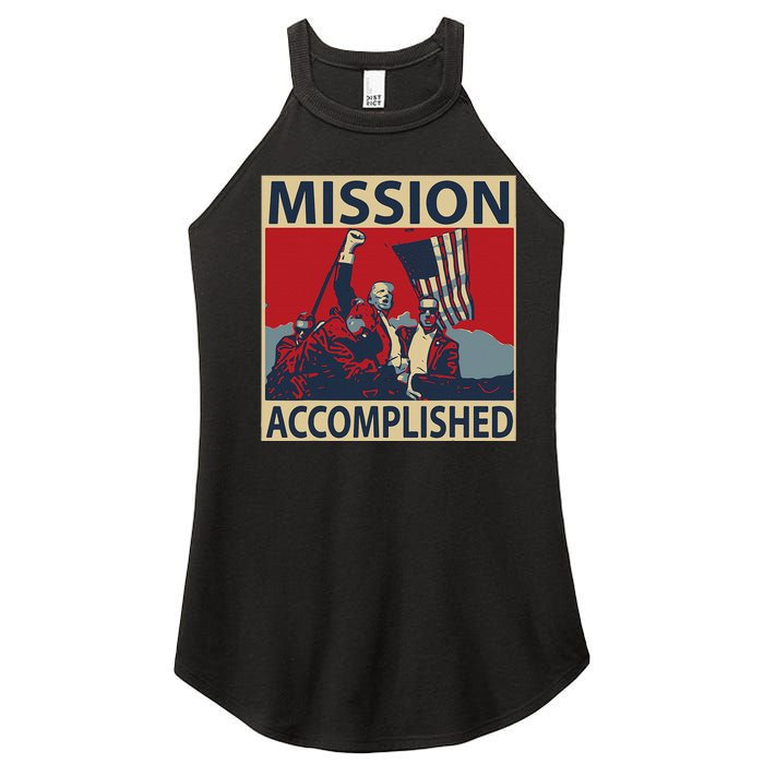 Trump Mission Accomplished Women’s Perfect Tri Rocker Tank