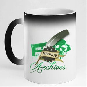 The Magnus Archives Logo 11oz Black Color Changing Mug