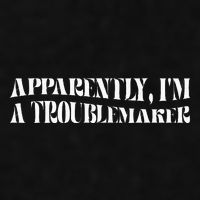 Trouble Maker Apparently IM A Troublemaker Funny Sarcastic Ladies PosiCharge Tri-Blend Wicking Tank