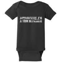 Trouble Maker Apparently IM A Troublemaker Funny Sarcastic Baby Bodysuit