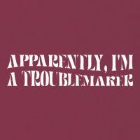 Trouble Maker Apparently IM A Troublemaker Funny Sarcastic 16oz Travel Tumbler