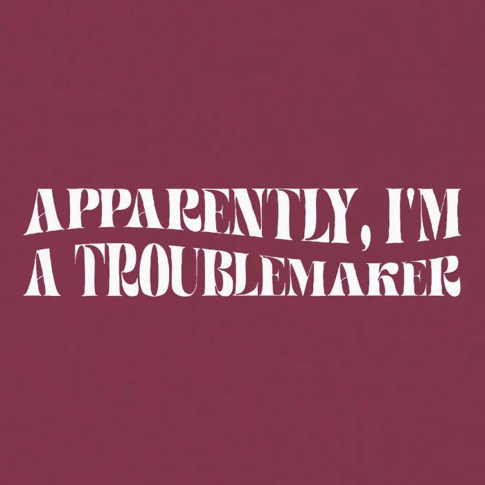 Trouble Maker Apparently IM A Troublemaker Funny Sarcastic 16oz Travel Tumbler