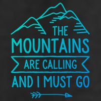 The Mountains Are Calling And I Must Go Cool Gift 7 Panel Mesh Trucker Snapback Hat