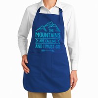 The Mountains Are Calling And I Must Go Cool Gift Apron
