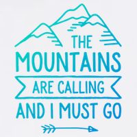 The Mountains Are Calling And I Must Go Cool Gift Garment-Dyed Sweatshirt