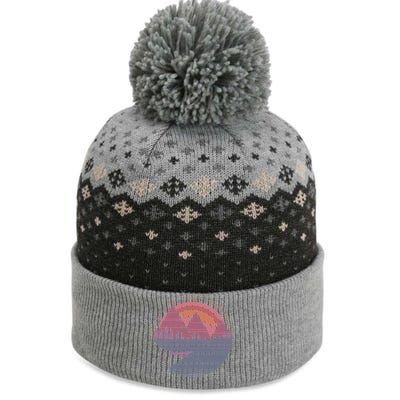 The Mountains Are Calling The Baniff Cuffed Pom Beanie