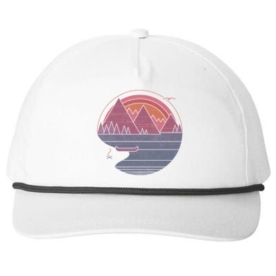 The Mountains Are Calling Snapback Five-Panel Rope Hat