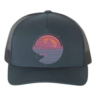 The Mountains Are Calling Yupoong Adult 5-Panel Trucker Hat