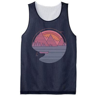 The Mountains Are Calling Mesh Reversible Basketball Jersey Tank