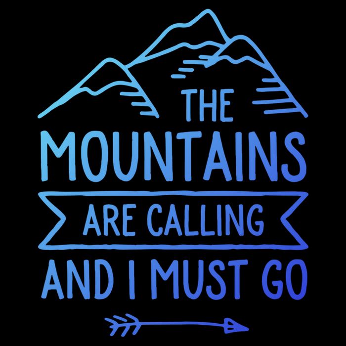 The Mountains Are Calling And I Must Go Cool Gift Drawstring Bag