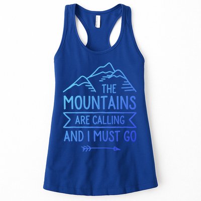 The Mountains Are Calling And I Must Go Cool Gift Womens Tank Top