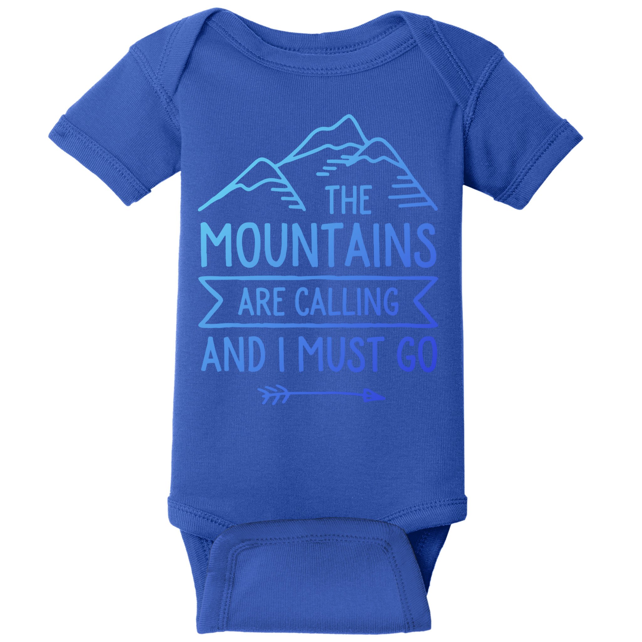 The Mountains Are Calling And I Must Go Cool Gift Baby Bodysuit