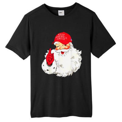 Trump Make A Christmas Great Again Santa Keep America Great Tall Fusion ChromaSoft Performance T-Shirt