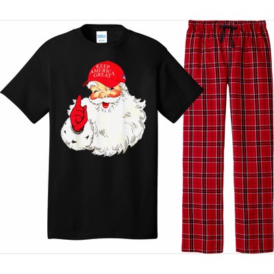 Trump Make A Christmas Great Again Santa Keep America Great Pajama Set