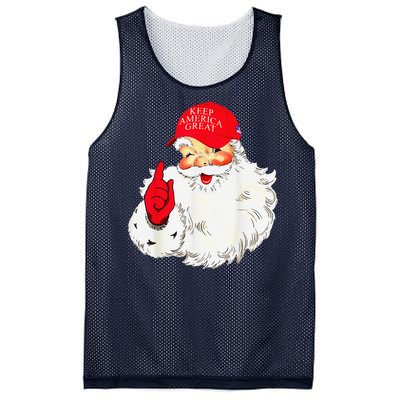 Trump Make A Christmas Great Again Santa Keep America Great Mesh Reversible Basketball Jersey Tank