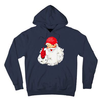 Trump Make A Christmas Great Again Santa Keep America Great Tall Hoodie