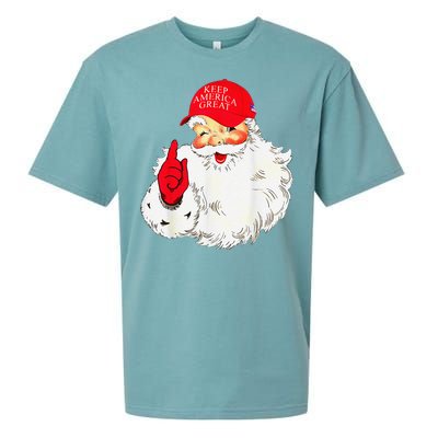 Trump Make A Christmas Great Again Santa Keep America Great Sueded Cloud Jersey T-Shirt