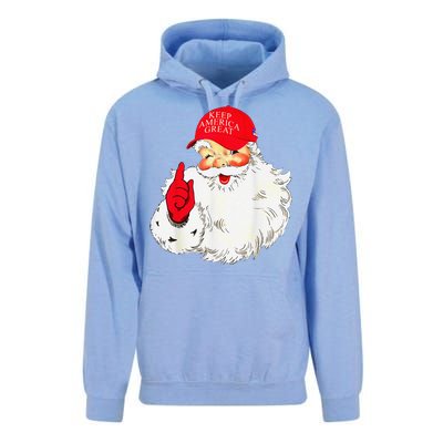 Trump Make A Christmas Great Again Santa Keep America Great Unisex Surf Hoodie