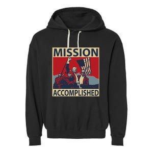 Trump Mission Accomplished Garment-Dyed Fleece Hoodie