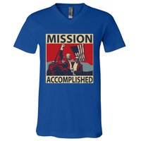 Trump Mission Accomplished V-Neck T-Shirt