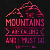 The Mountains Are Calling And I Must Go Cool Gift Ladies PosiCharge Tri-Blend Wicking Tank
