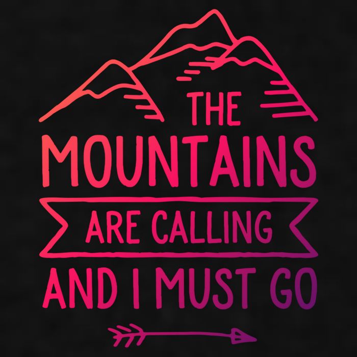 The Mountains Are Calling And I Must Go Cool Gift Ladies PosiCharge Tri-Blend Wicking Tank