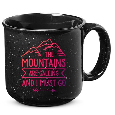 The Mountains Are Calling And I Must Go Cool Gift 15oz Campfire Ceramic Mug