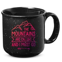 The Mountains Are Calling And I Must Go Cool Gift 15oz Campfire Ceramic Mug