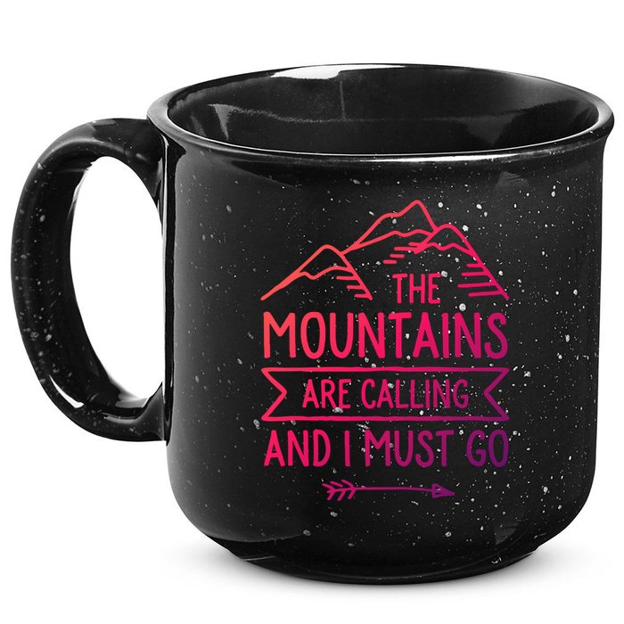 The Mountains Are Calling And I Must Go Cool Gift 15oz Campfire Ceramic Mug