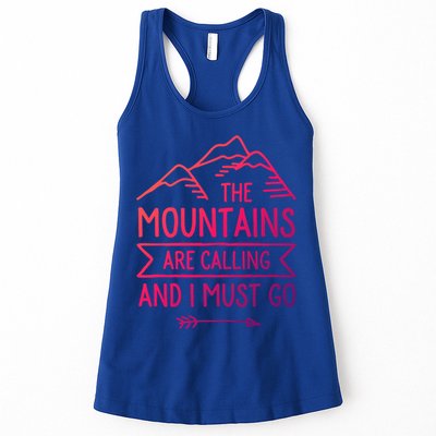 The Mountains Are Calling And I Must Go Cool Gift Womens Tank Top