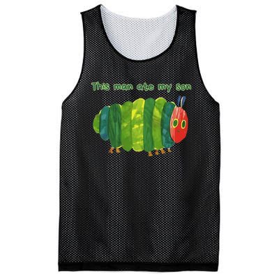 This Man Ate My Son Hungry Caterpillar Meme Ironic Silly Mesh Reversible Basketball Jersey Tank